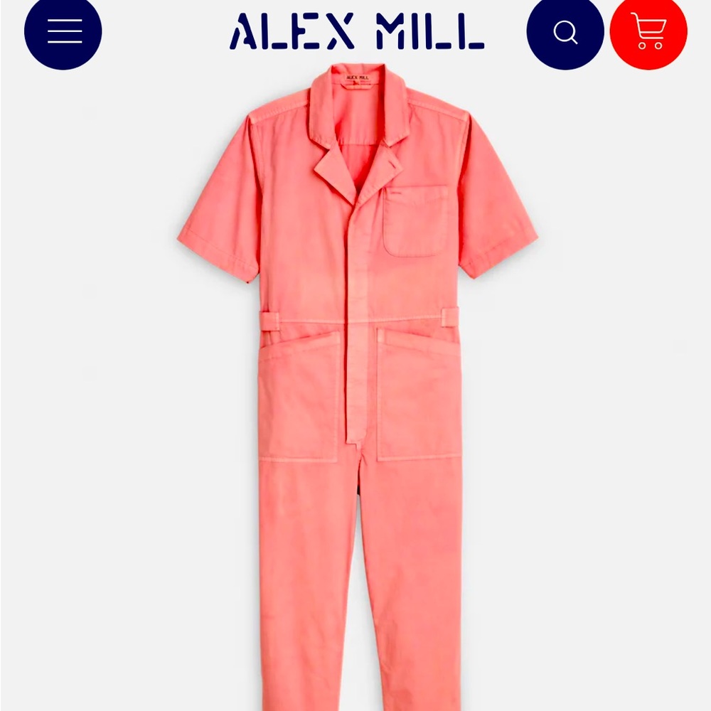 Pink Alex Mill Jumpsuit Medium